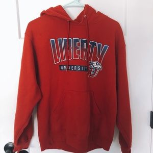 LU red hoodie